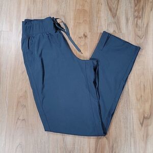 🩵Champion Blue Gray Woven Drawstring Mid Rise Pants Medium